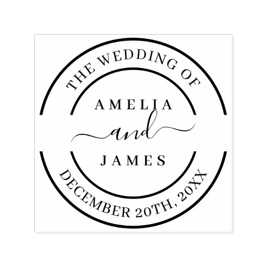 De bruiloft van Self-ink trouwstempel Zelfinktende Stempel (Design)