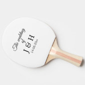 De bruiloft van voeg koppelnaam initiaal briefdatu tafeltennisbatje (Zijkant)