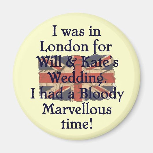 De bruiloft van Will & Kate Magneet (Voorkant)