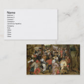 De bruiloft visitekaartje (Voorkant / Achterkant)