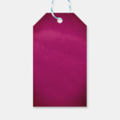 De bruine bruiloft van Bourgogne bloeit de moderne Cadeaulabel (Achterkant)