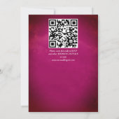 De bruine bruiloft van Bourgogne bloeit de moderne Kaart (Achterkant)