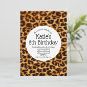 de bruine dierenkopper, Leopard, cheetah-verjaarda Kaart (Staand voorkant)