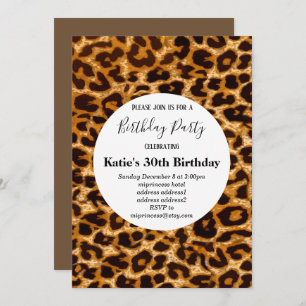 de bruine dierenkopper, Leopard, cheetah-verjaarda Kaart