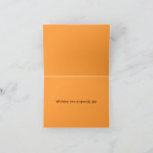 De bruine & oranje retro kaart van de (Binnen)