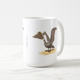 De bruine pelikaan (Pelecanus occidentalis) NY Bir Koffiemok