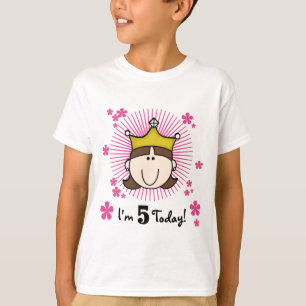 De brune 5èmes anniversaire T-shirts et cadeaux de