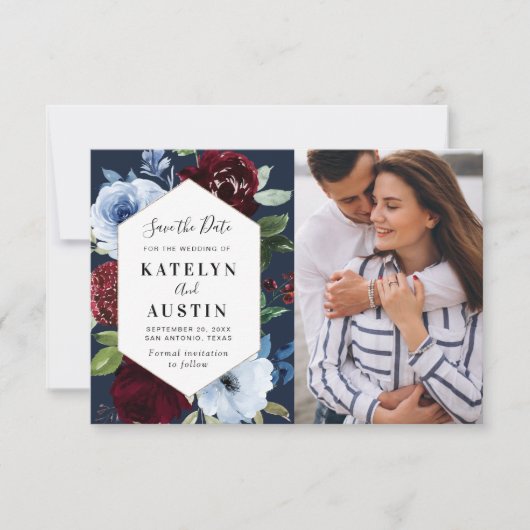 de brute marineschool bewaarde de dadel save the date (Voorkant)