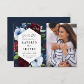 de brute marineschool bewaarde de dadel save the date (Voorkant / Achterkant)