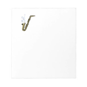 De Bubble Saxofoon Notitieblok