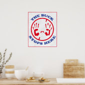 De buck stopt hier. poster (Keuken)