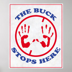 De buck stopt hier. poster