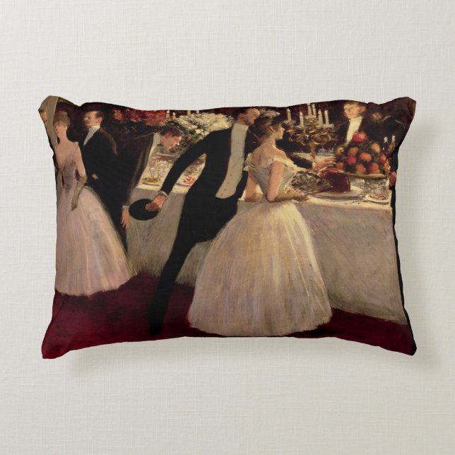 De buffer, 1884 decoratief kussen (Voorkant)