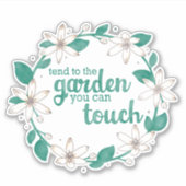 De buik van de waterverf kan de florale buisvormer sticker (Voorkant)