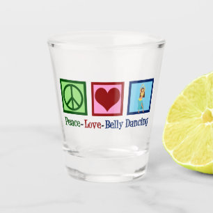 De Buikdansen van de Liefde van de vrede Shot Glas