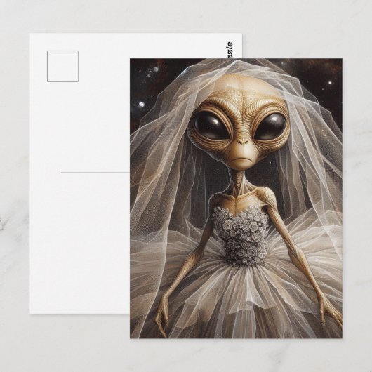 De buitenaardse bruid briefkaart (Voorkant / Achterkant)