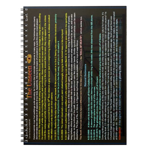 De buitenaardse sonde notitieboek (Voorkant)