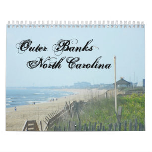 De buitenbanken van North Carolina Kalender