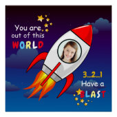 De buitenruimteschakelaar van de ruimtevaart is op perfect poster (Voorkant)