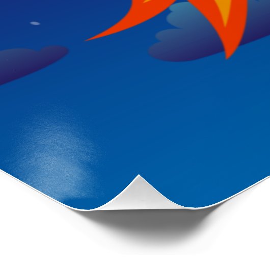 De buitenruimteschakelaar van de ruimtevaart is op perfect poster (Hoek)