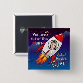 De buitenruimteschakelaar van de ruimtevaart is op vierkante button 5,1 cm (Voorkant /achterkant)