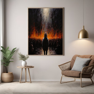 De buitenstaander: Abstracte kunst Perfect Poster