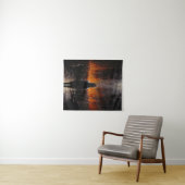 De buitenstaander: Abstracte kunst Wandkleed (In Situ (horizontaal))