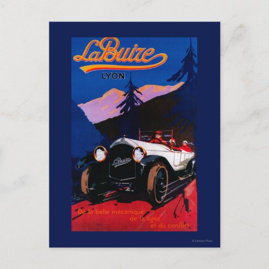 De Buize Lyon Vintage PosterEurope Briefkaart (Voorkant)