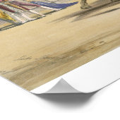 De bull die omhoog de lading volgt, 1865 (kleur ve poster (Hoek)