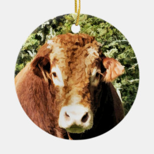 DE BULL KERAMISCH ORNAMENT