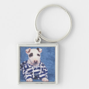 De bull Terrier is een hondenras in de Sleutelhanger