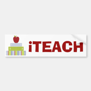De Bumpersticker Apple en Books van de leraar