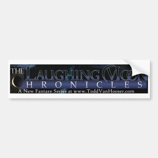 De Bumpersticker Laughing Moon Chronicles (Voorkant)