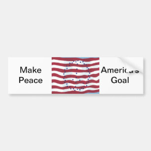 De Bumpersticker van de Amerikaanse Goal Peace Sig