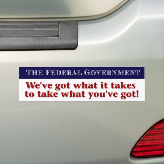 De Bumpersticker van de federale overheid (Op auto)