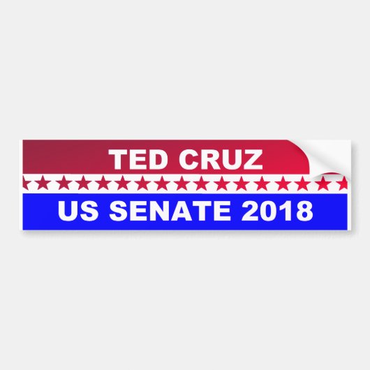 De bumpersticker van de Senaat van Ted Cruz 2018 (Voorkant)