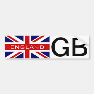 De bumpersticker   van Engeland de Britse vlag van
