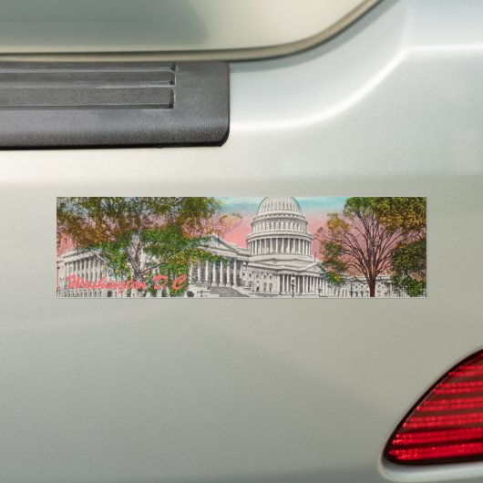 De  Bumpersticker van het Amerikaanse Capitool (Op auto)