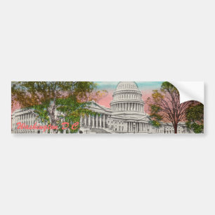 De Bumpersticker van het Amerikaanse Capitool