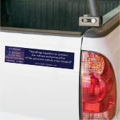 De Bumpersticker van het project 9-12 (Op Truck)