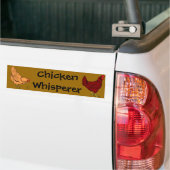 De Bumpersticker van Whisperer van de kip (Op Truck)