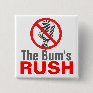 De Bum's RUSH Vierkante Button 5,1 Cm