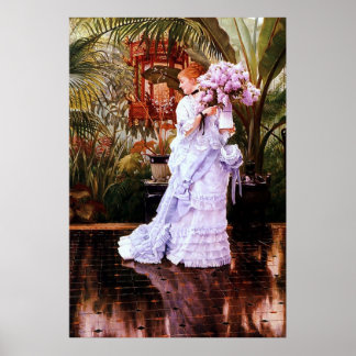 De bunch van Lilacs ~ James Tissot ~ Fine Art Poster