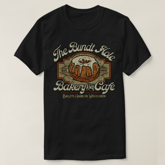 De Bundt Hole Bakkerij en Caf 1993 T-shirt (Design voorkant)