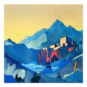 “De Burcht van de Geest” door Nicholas Roerich Foto Afdruk