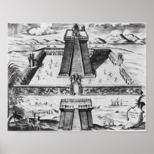 De burgemeester van Templo in Tenochtitlan Poster