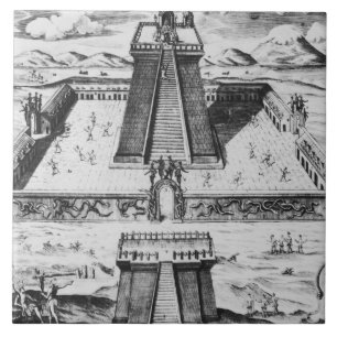 De burgemeester van Templo in Tenochtitlan Tegeltje