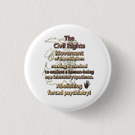 De burgerrechtenbeweging van het millenium ronde button 3,2 cm