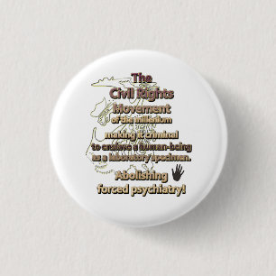 De burgerrechtenbeweging van het millenium ronde button 3,2 cm