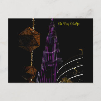 De Burj Khalifa in Dubai Briefkaart
